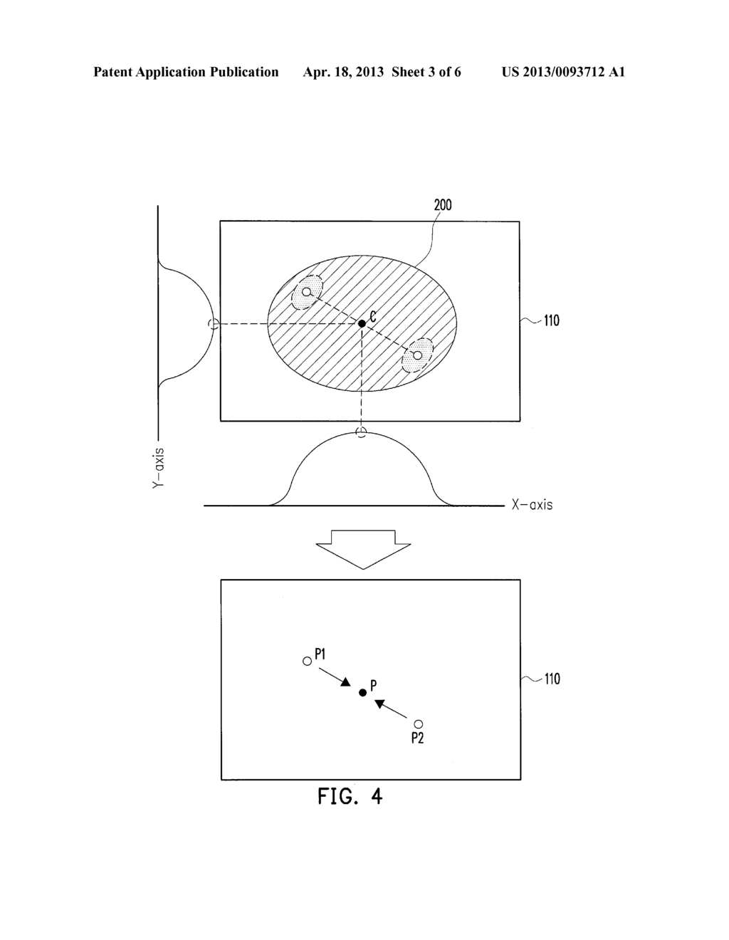 TOUCH SENSING METHOD AND ELECTRONIC APPARATUS USING THE SAME - diagram, schematic, and image 04