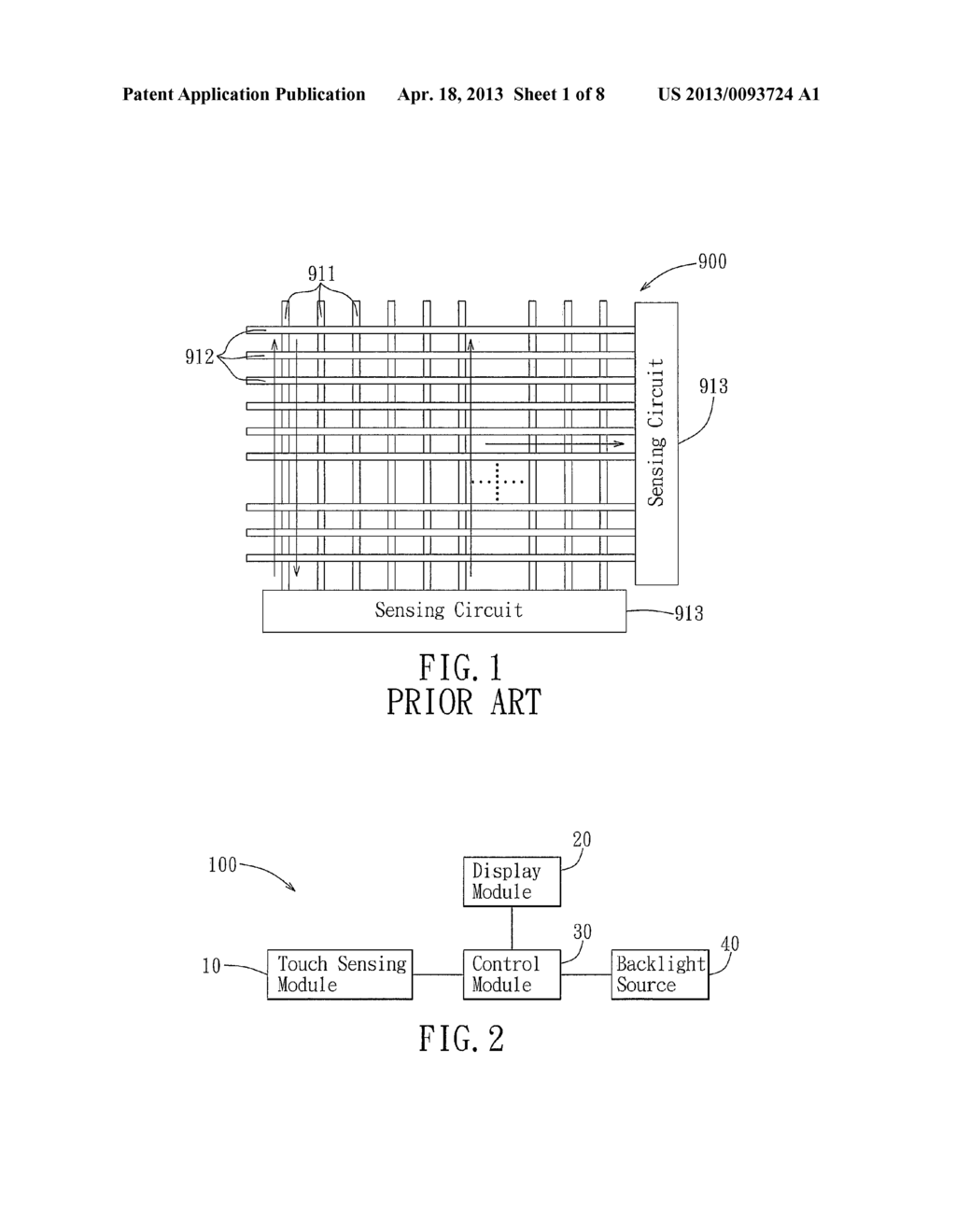 Touch Sensing Method, Module, and Display - diagram, schematic, and image 02