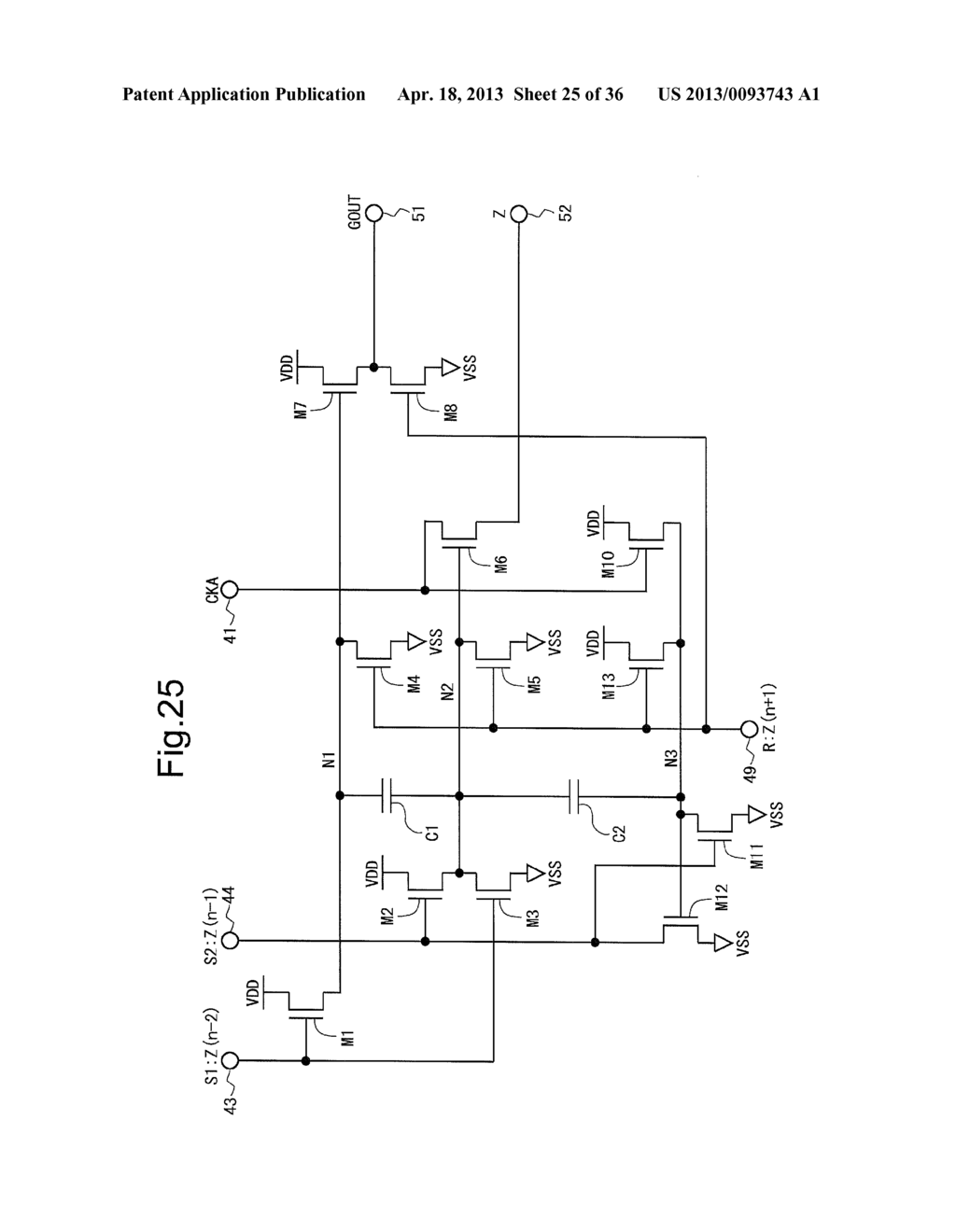 SCANNING SIGNAL LINE DRIVE CIRCUIT AND DISPLAY DEVICE PROVIDED WITH SAME - diagram, schematic, and image 26