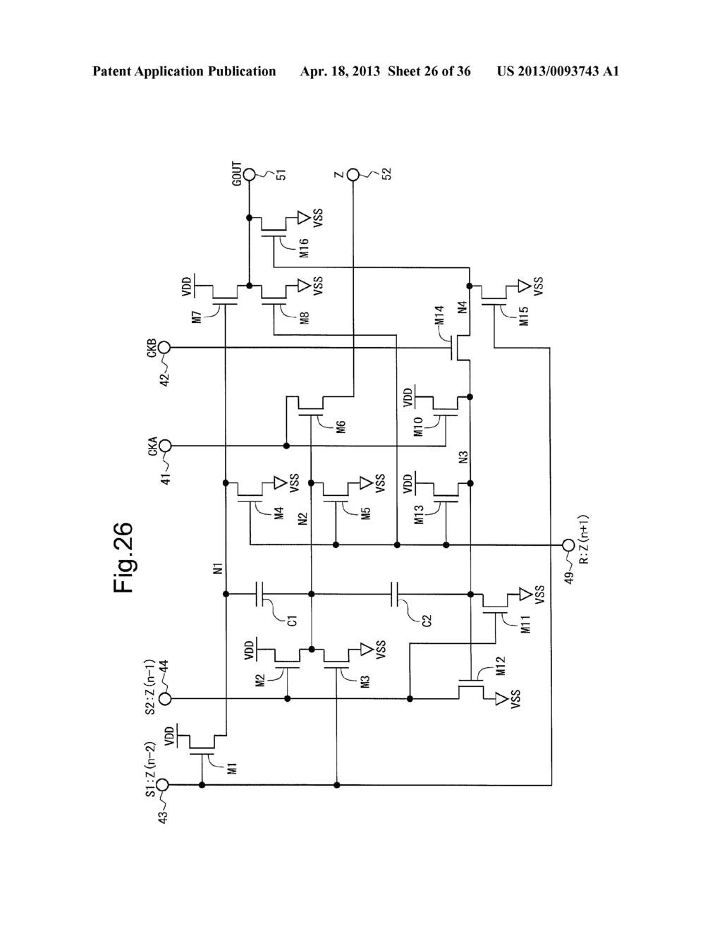 SCANNING SIGNAL LINE DRIVE CIRCUIT AND DISPLAY DEVICE PROVIDED WITH SAME - diagram, schematic, and image 27