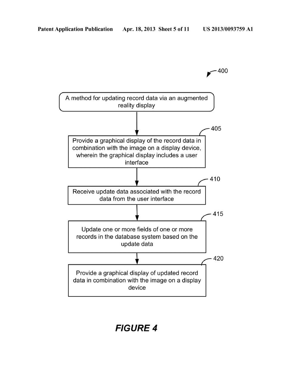 Augmented Reality Display Apparatus And Related Methods Using Database     Record Data - diagram, schematic, and image 06