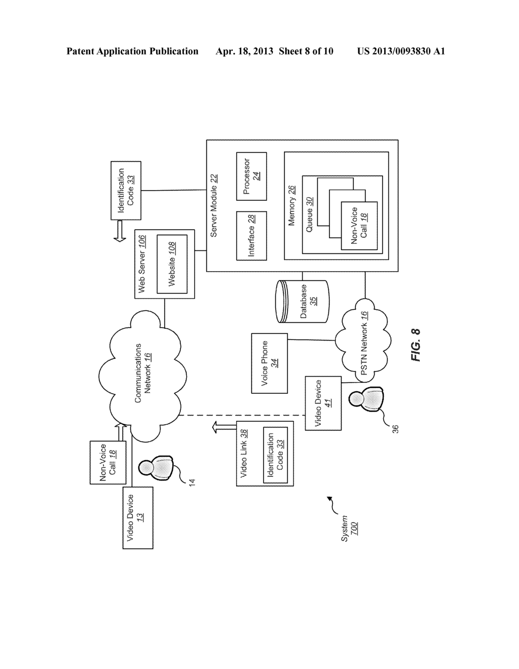 SYSTEMS AND METHODS FOR ACCEPTING VIDEO CALLS ON VOICE TELEPHONES AT CALL     CENTERS OR OTHER LOCATIONS - diagram, schematic, and image 09