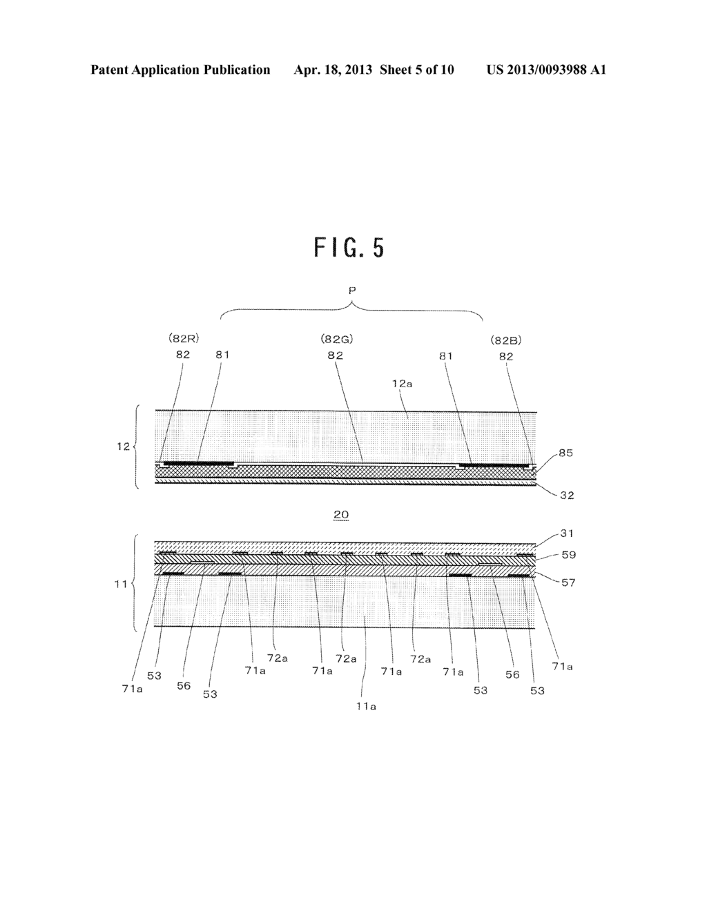 LATERAL ELECTRIC FIELD TYPE ACTIVE-MATRIX ADDRESSING LIQUID CRYSTAL     DISPLAY DEVICE - diagram, schematic, and image 06