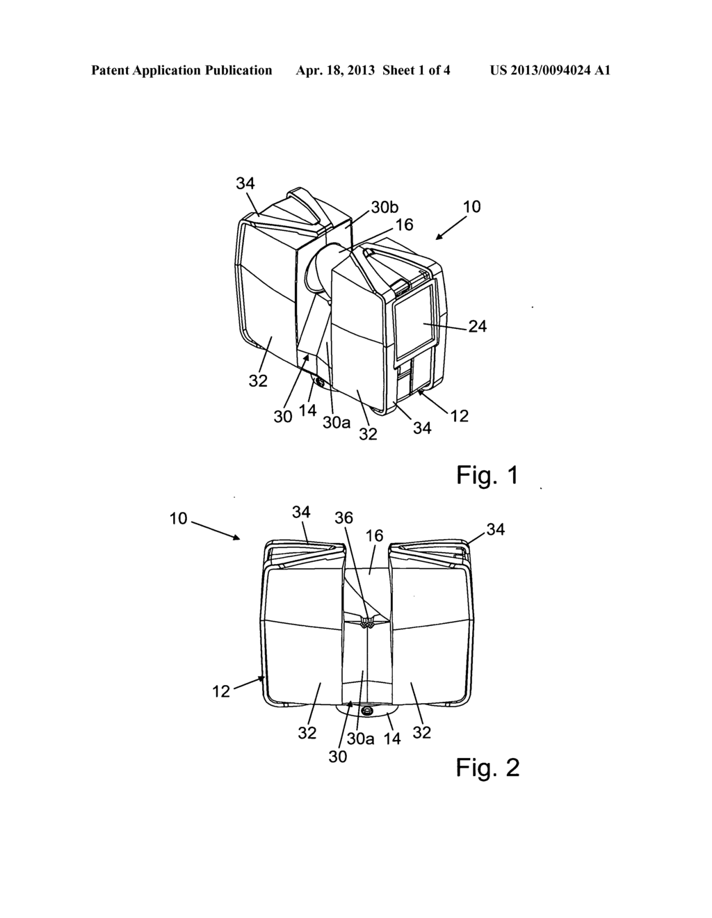 DEVICE FOR OPTICALLY SCANNING AND MEASURING AN ENVIRONMENT - diagram, schematic, and image 02