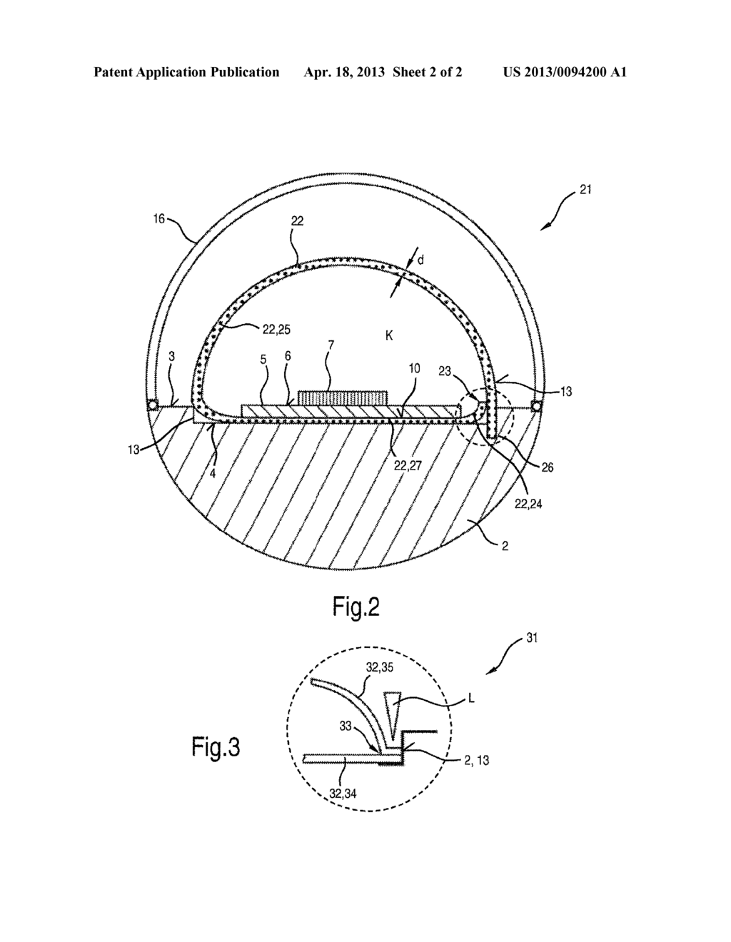 LED lighting device and method for manufacturing an LED lighting device - diagram, schematic, and image 03