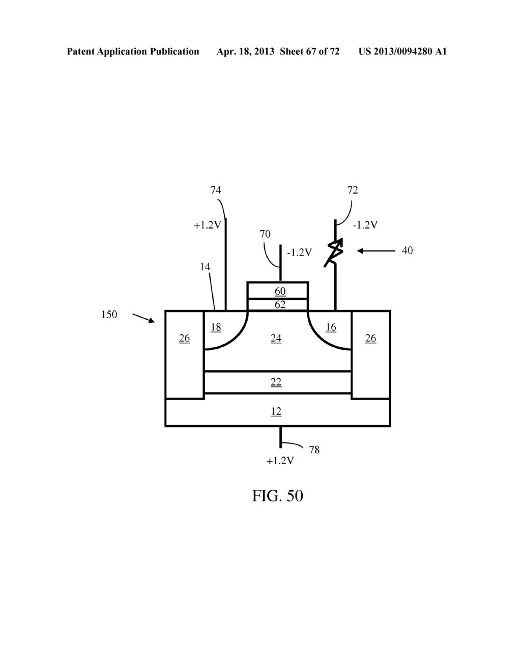 Semiconductor Memory Having Both Volatile and Non-Volatile Functionality     Comprising Resistive Change Material and Method of Operating - diagram, schematic, and image 68