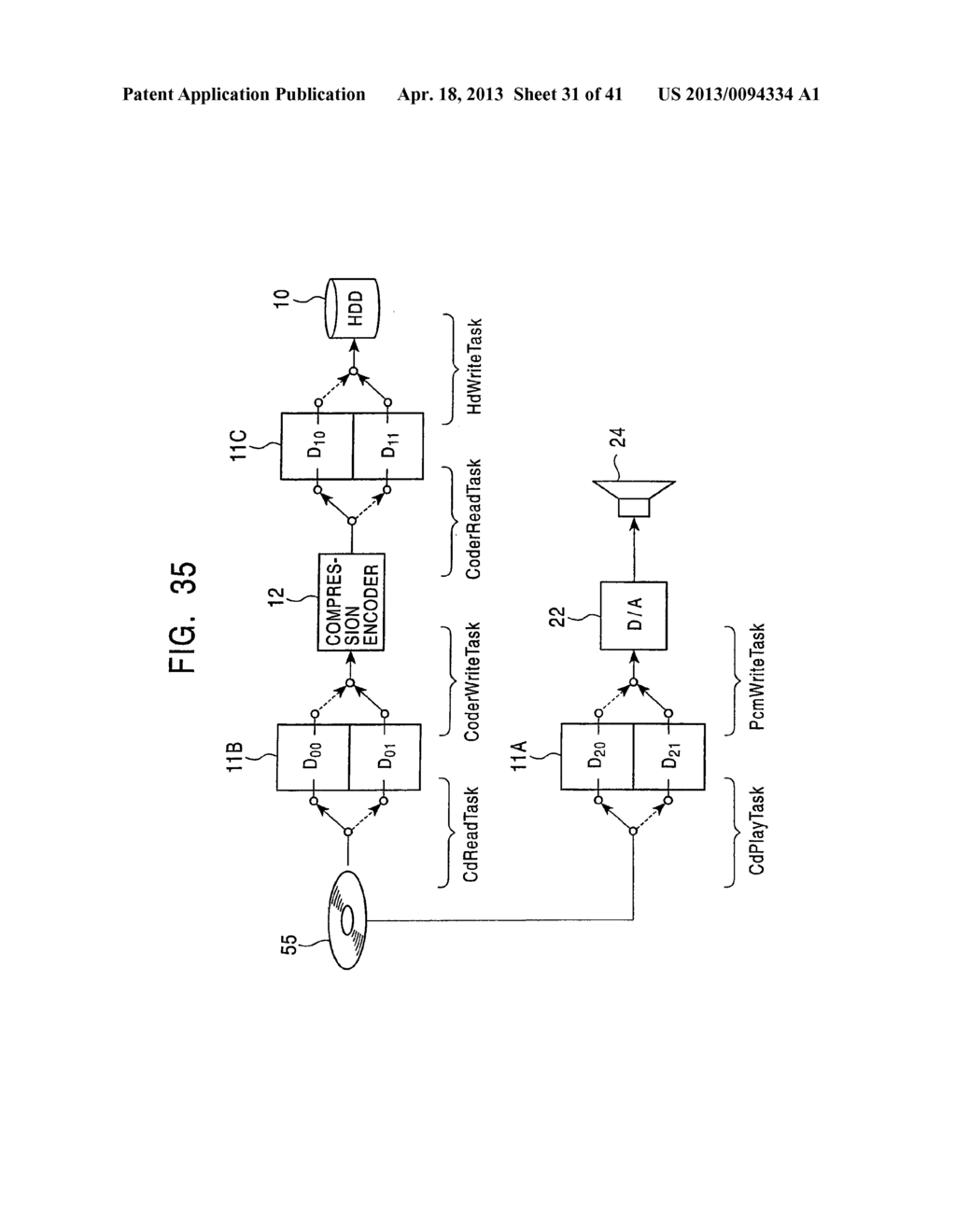 DATA PROCESSING SYSTEM HAVING DATA REPRODUCTION INDEPENDENT OF DATA     PROCESSING - diagram, schematic, and image 32