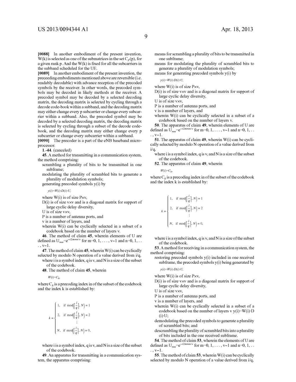 CDD PRECODING FOR OPEN LOOP SU MIMO - diagram, schematic, and image 21