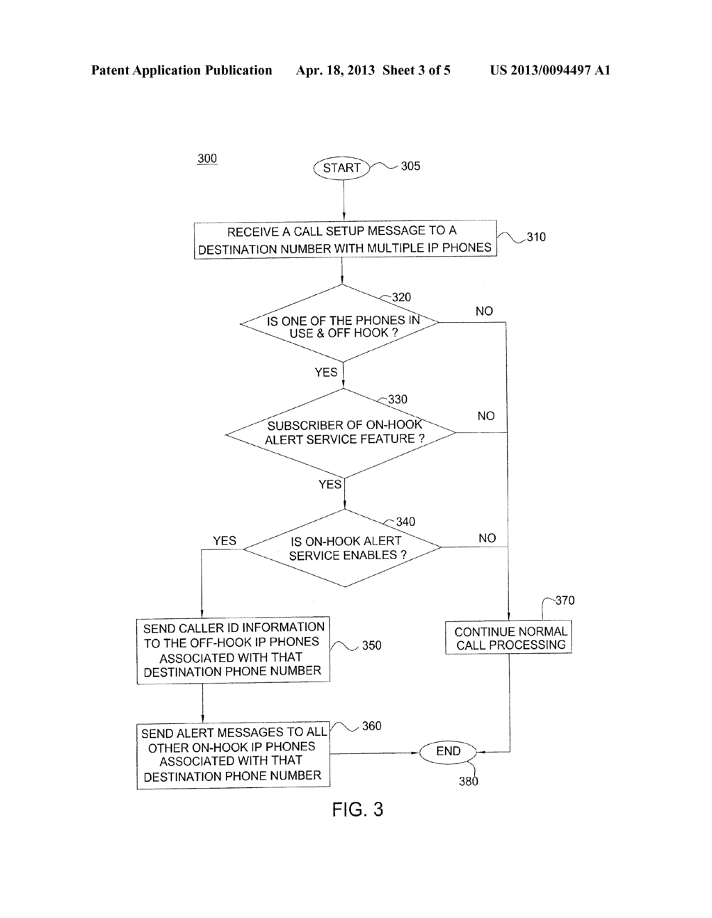 METHOD AND APPARATUS FOR SENDING ALERTS TO INTERNET PROTOCOL PHONES - diagram, schematic, and image 04