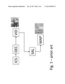 METHOD AND DEVICE FOR DETERMINING A SALIENCY VALUE OF A BLOCK OF A VIDEO     FRAME BLOCKWISE PREDICTIVE ENCODED IN A DATA STREAM diagram and image