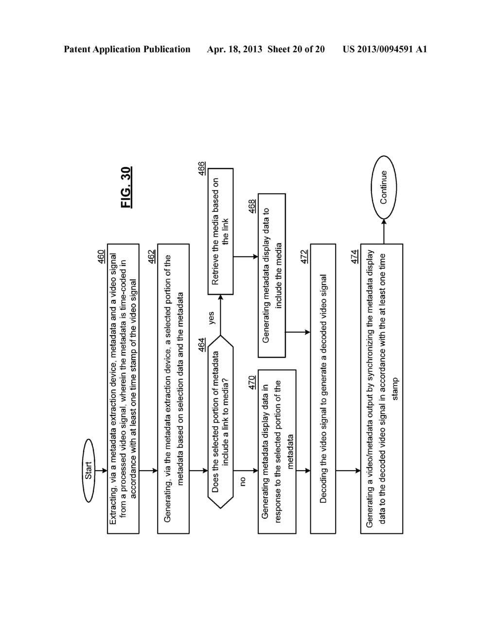 VIDEO DECODING DEVICE FOR SELECTING EMBEDDED METADATA AND METHODS FOR USE     THEREWITH - diagram, schematic, and image 21