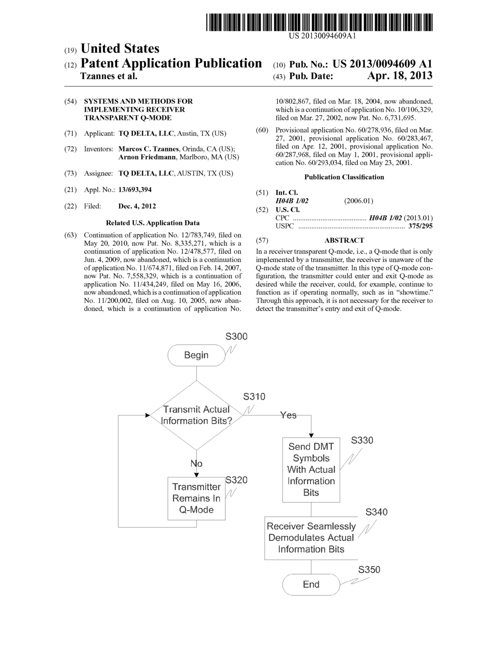 SYSTEMS AND METHODS FOR IMPLEMENTING RECEIVER TRANSPARENT Q-MODE - diagram, schematic, and image 01