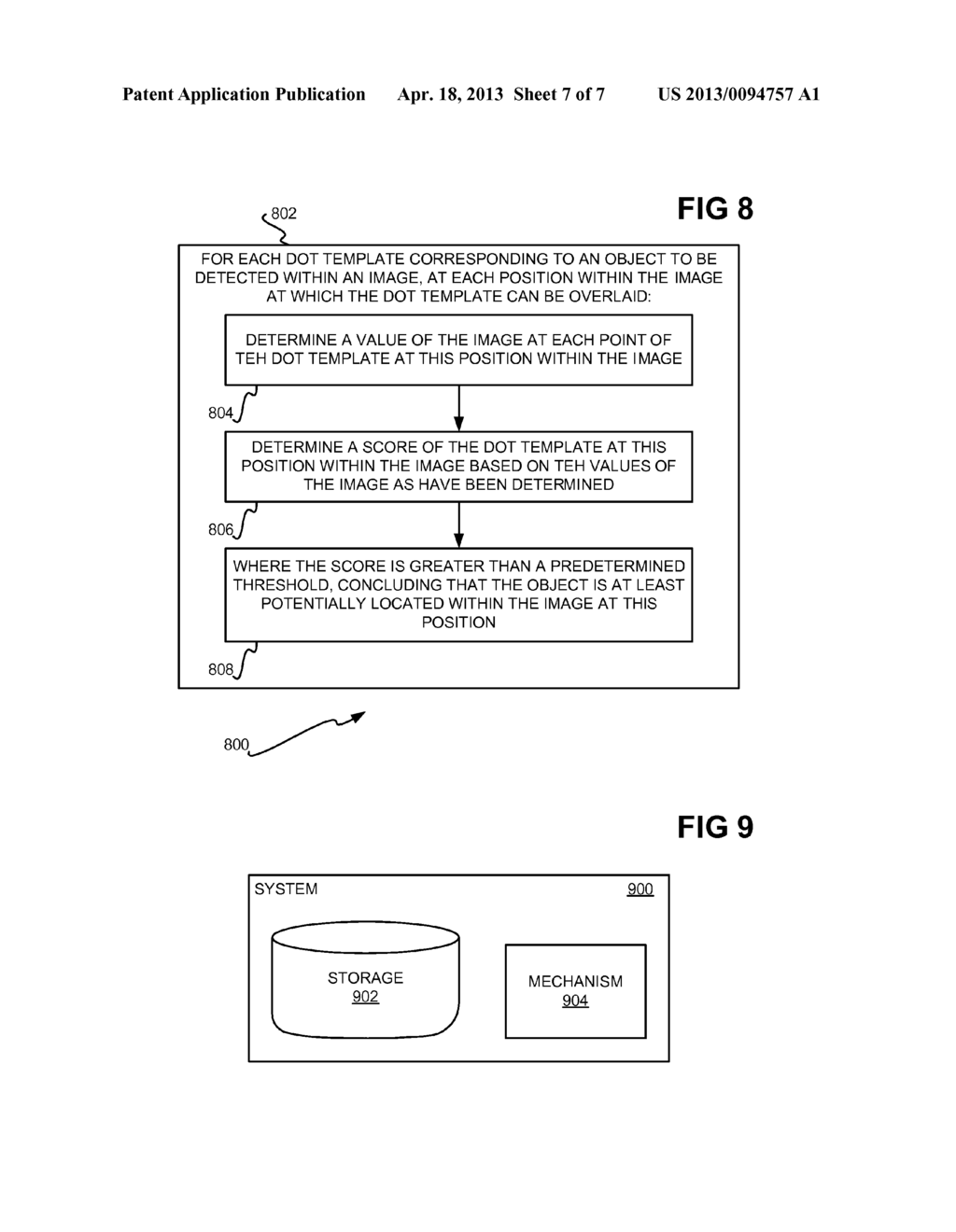 Dot templates for object detection in images - diagram, schematic, and image 08