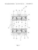 DEVICE FOR SUPPLYING A FLUID INTO A ROLLING CHAMBER OF A ROLLING-ELEMENT     BEARING diagram and image