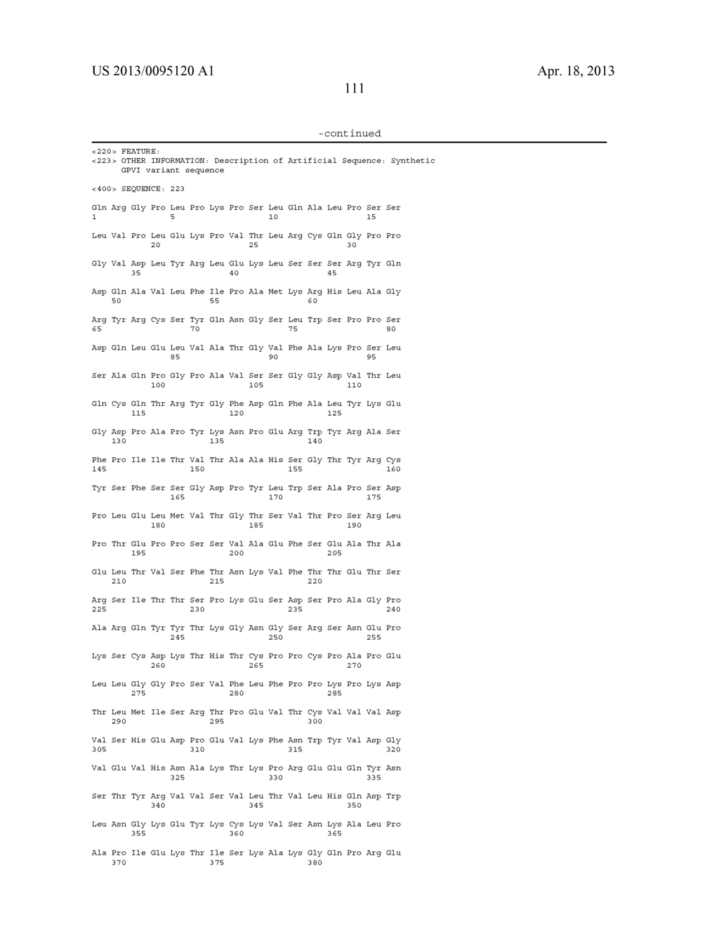 ANTI-PLATELET MEMBRANE GLYCOPROTEIN VI MONOCLONAL ANTIBODY - diagram, schematic, and image 159