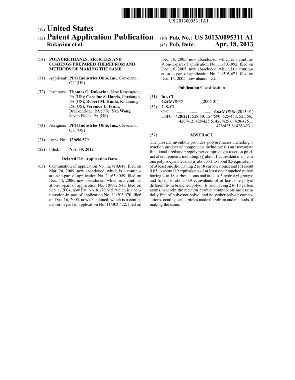 Polyurethanes, Articles and Coatings Prepared Therefrom and Methods of     Making the Same - diagram, schematic, and image 01