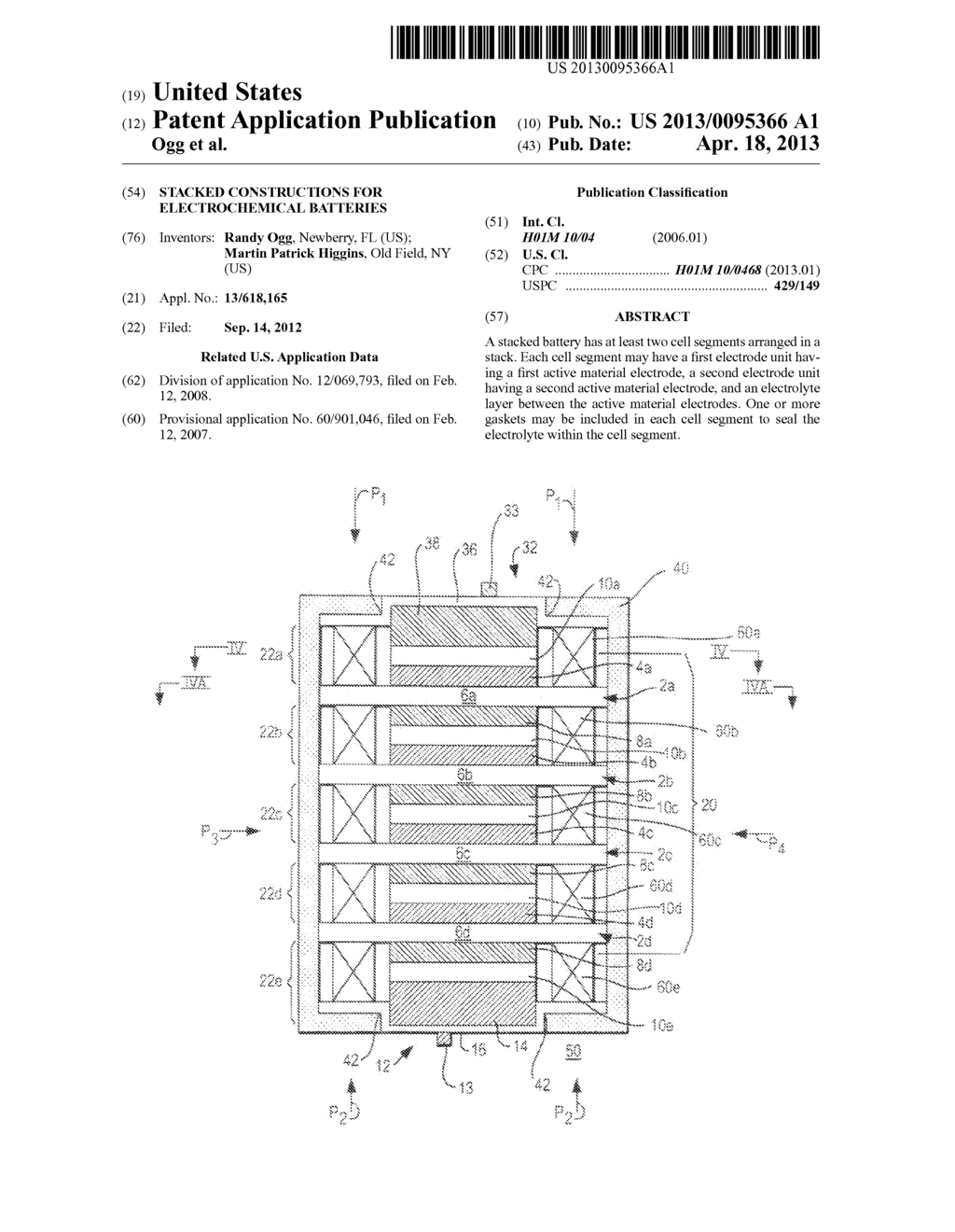 STACKED CONSTRUCTIONS FOR ELECTROCHEMICAL BATTERIES - diagram, schematic, and image 01