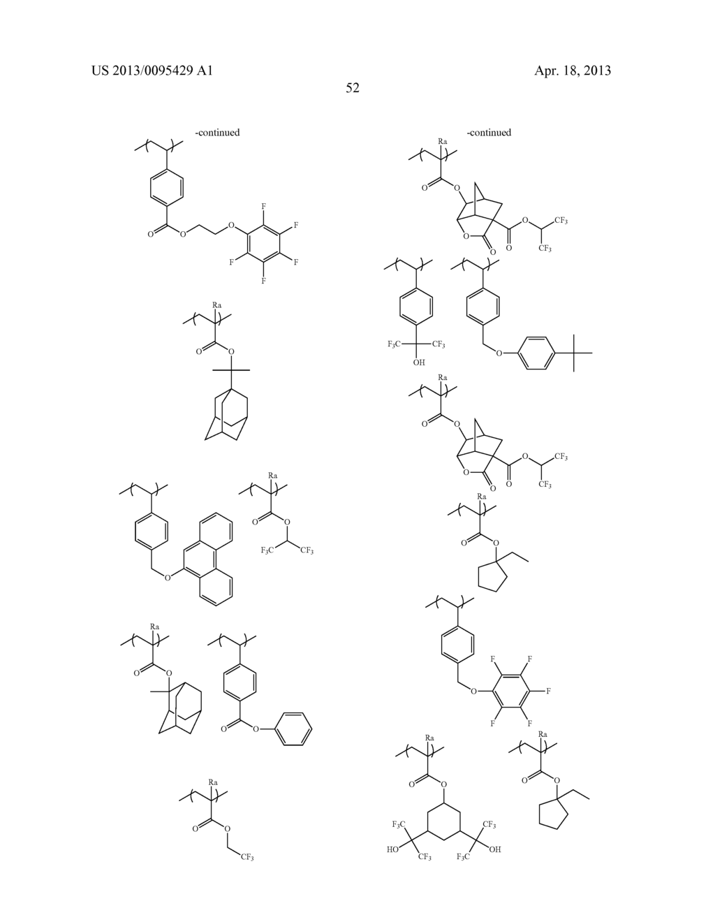 ACTINIC-RAY- OR RADIATION-SENSITIVE RESIN COMPOSITION AND METHOD OF     FORMING PATTERN USING THE SAME - diagram, schematic, and image 53