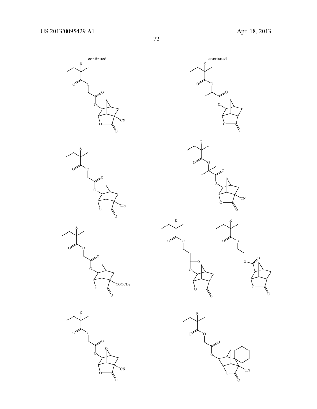 ACTINIC-RAY- OR RADIATION-SENSITIVE RESIN COMPOSITION AND METHOD OF     FORMING PATTERN USING THE SAME - diagram, schematic, and image 73