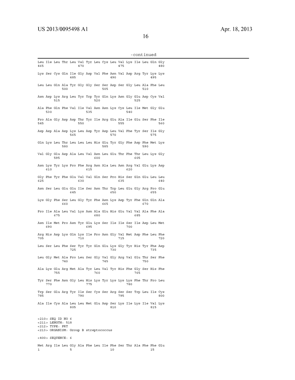 NOVEL GROUP B STREPTOCOCCUS ANTIGENS - diagram, schematic, and image 57