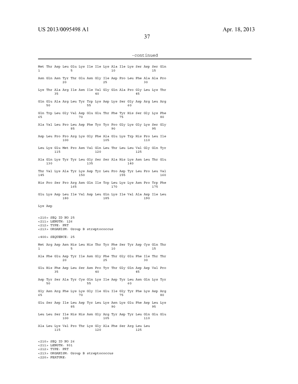 NOVEL GROUP B STREPTOCOCCUS ANTIGENS - diagram, schematic, and image 78