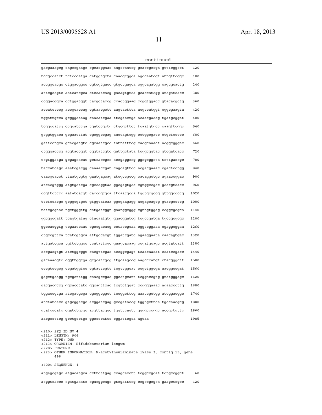 BIFIDOBACTERIAL GENE SEQUENCES AND THEIR USE - diagram, schematic, and image 103