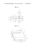 METHOD OF CUTTING LIGHT EMITTING ELEMENT PACKAGES EMPLOYING CERAMIC     SUBSTRATE, AND METHOD OF CUTTING MULTILAYERED OBJECT diagram and image