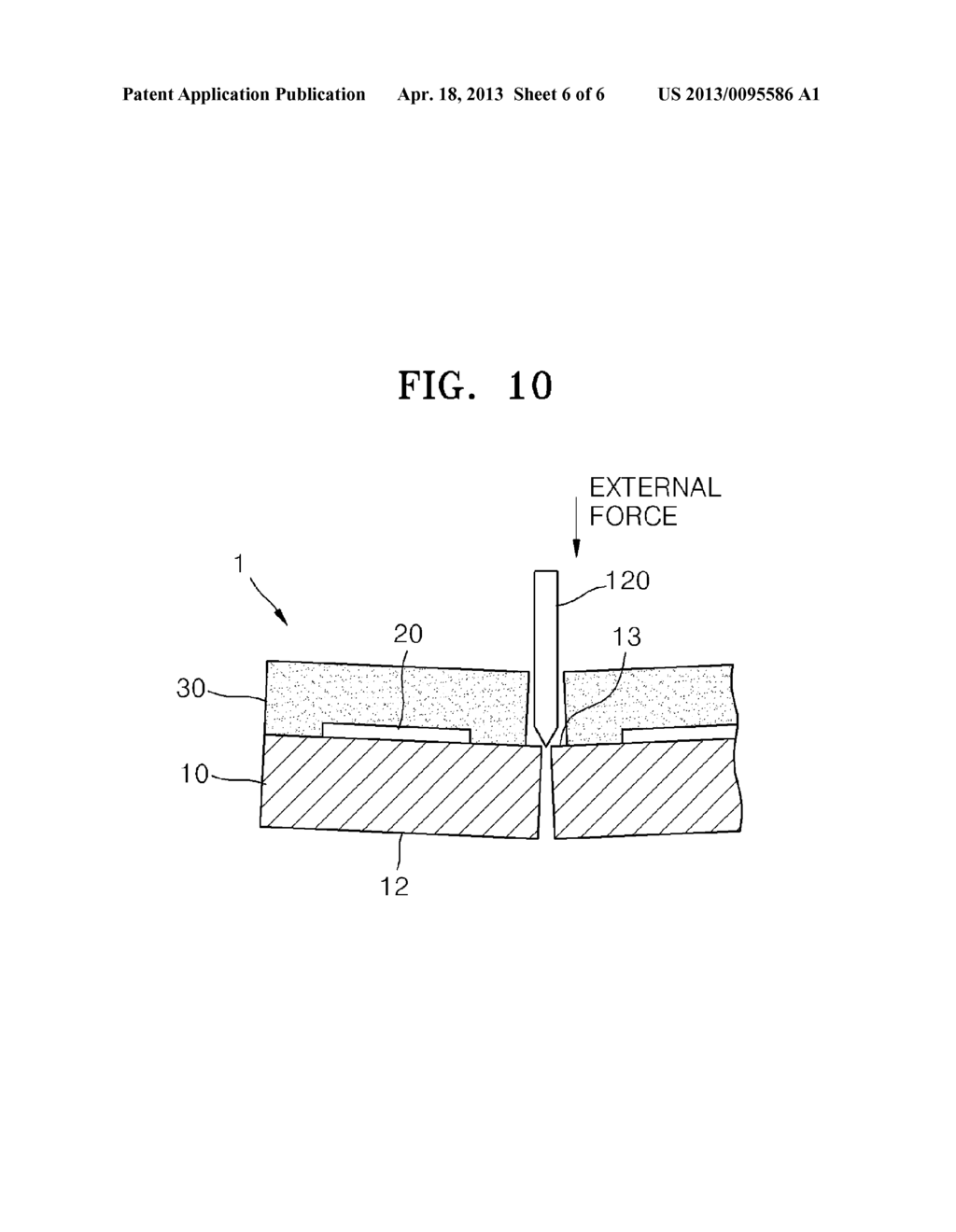METHOD OF CUTTING LIGHT EMITTING ELEMENT PACKAGES EMPLOYING CERAMIC     SUBSTRATE, AND METHOD OF CUTTING MULTILAYERED OBJECT - diagram, schematic, and image 07