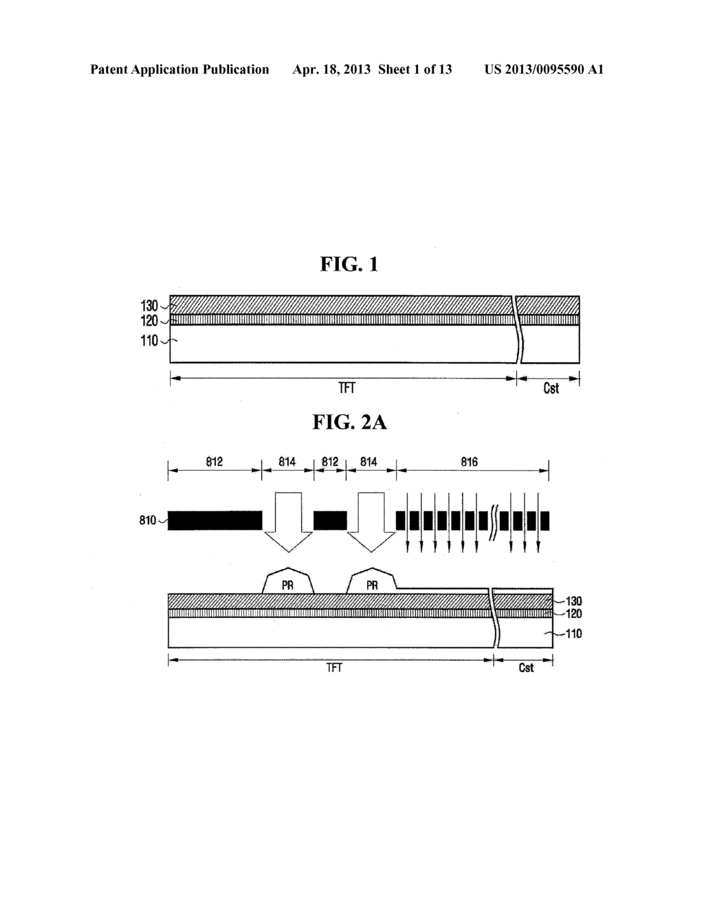 LIQUID CRYSTAL DISPLAY AND METHOD OF FABRICATING THE SAME TO HAVE TFT'S     WITH PIXEL ELECTRODES INTEGRALLY EXTENDING FROM ONE OF THE SOURCE/DRAIN     ELECTRODES - diagram, schematic, and image 02