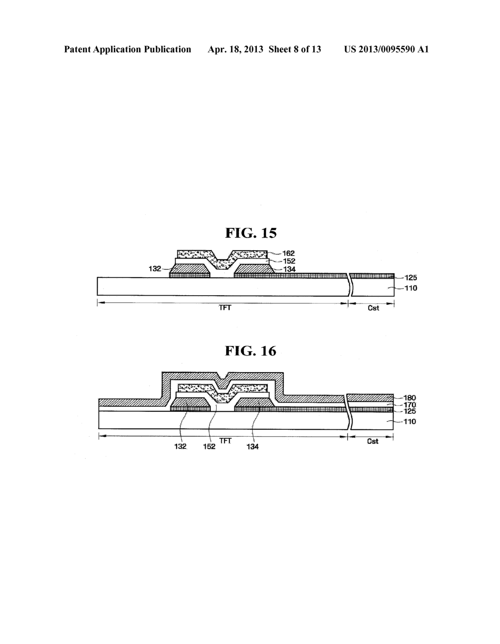 LIQUID CRYSTAL DISPLAY AND METHOD OF FABRICATING THE SAME TO HAVE TFT'S     WITH PIXEL ELECTRODES INTEGRALLY EXTENDING FROM ONE OF THE SOURCE/DRAIN     ELECTRODES - diagram, schematic, and image 09