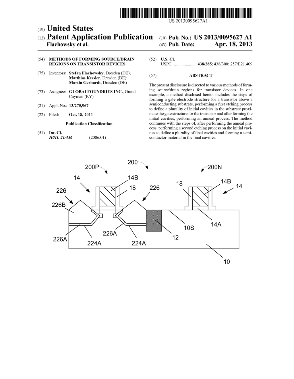 Methods of Forming Source/Drain Regions on Transistor Devices - diagram, schematic, and image 01