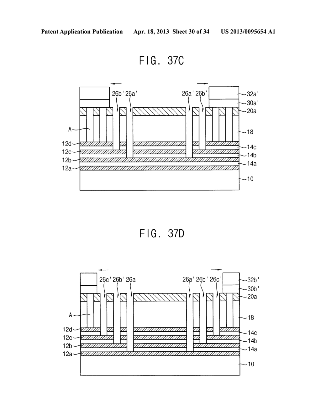 METHODS OF MANUFACTURING A VERTICAL TYPE SEMICONDUCTOR DEVICE - diagram, schematic, and image 31