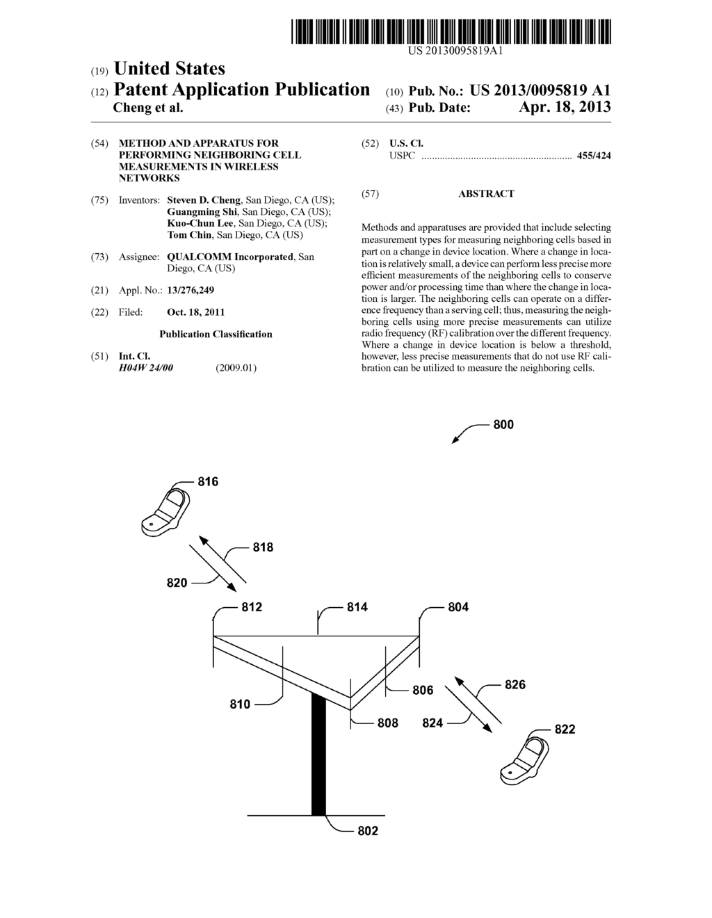 METHOD AND APPARATUS FOR PERFORMING NEIGHBORING CELL MEASUREMENTS IN     WIRELESS NETWORKS - diagram, schematic, and image 01