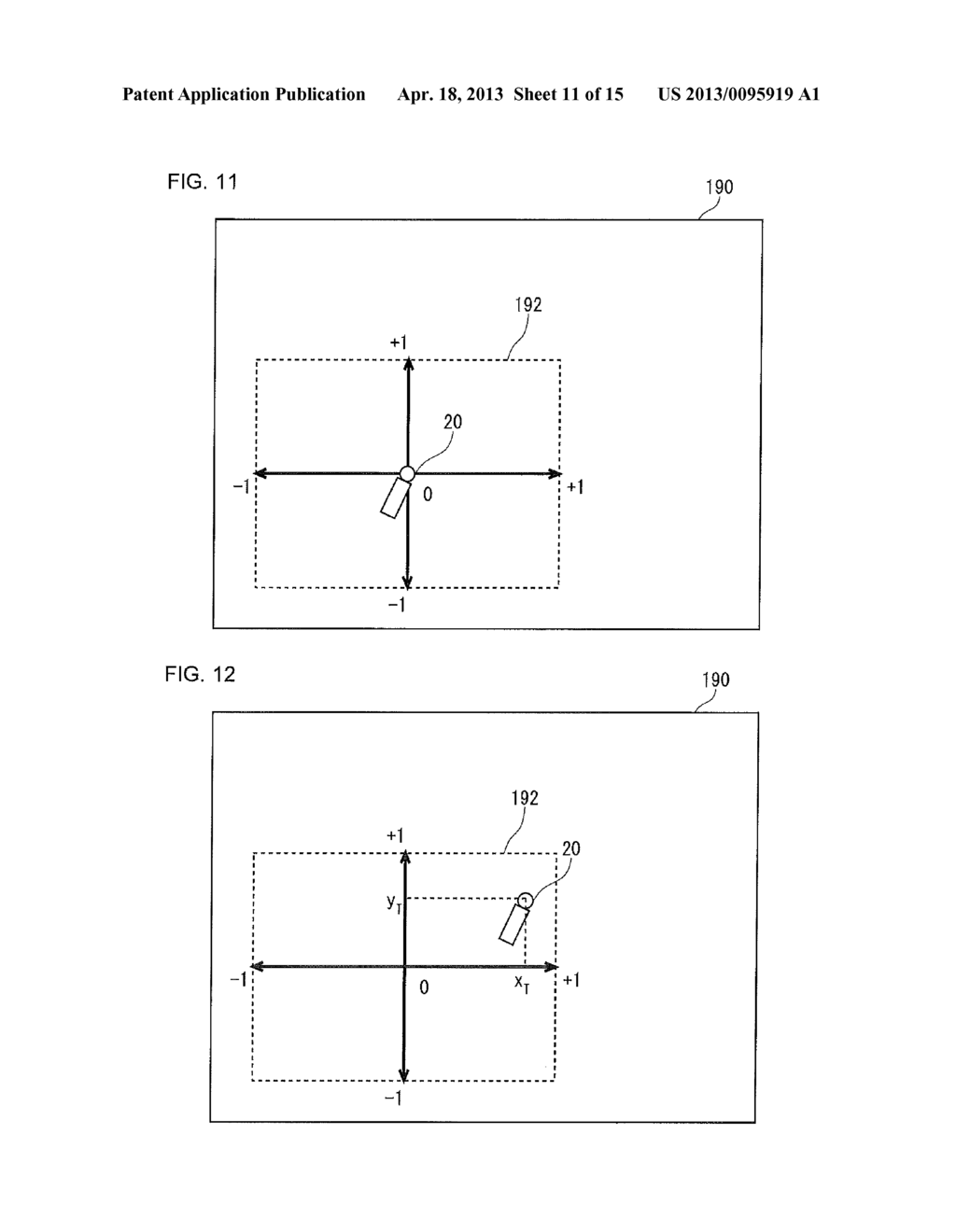 GAME DEVICE, GAME CONTROL METHOD, AND GAME CONTROL PROGRAM ADAPTED TO     CONTROL GAME BY USING POSITION AND POSTURE OF INPUT DEVICE - diagram, schematic, and image 12