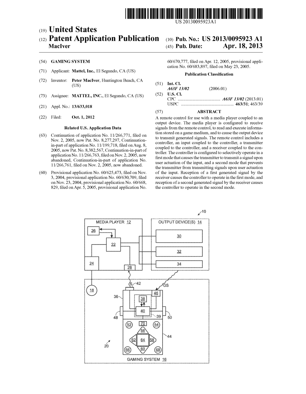 GAMING SYSTEM - diagram, schematic, and image 01