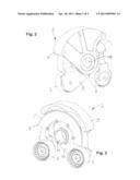 TENSIONING DEVICE FOR A BELT DRIVE AND ELECTRIC ENGINE WITH SUCH A     TENSIONING DEVICE diagram and image