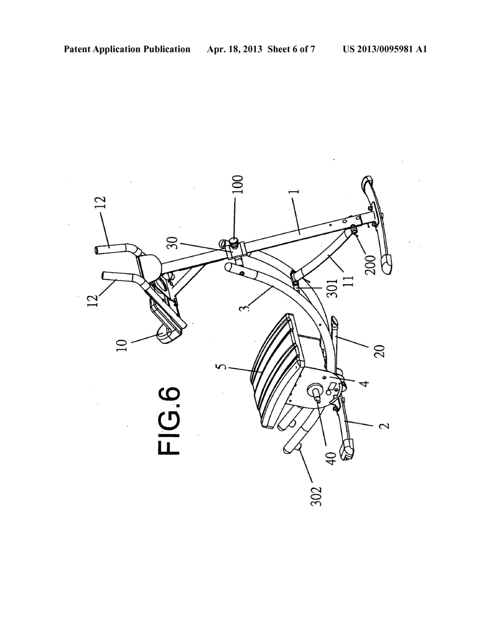 Foldable skateboarding fitness equipment - diagram, schematic, and image 07