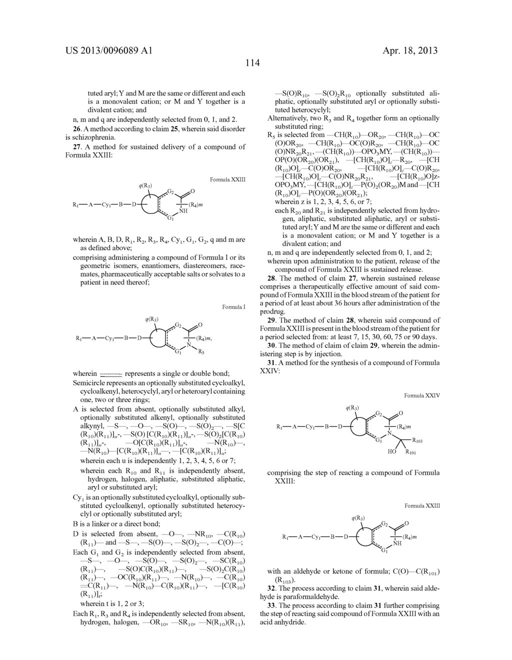 Heterocyclic Compounds for the Treatment of Neurological and Psychological     Disorders - diagram, schematic, and image 124