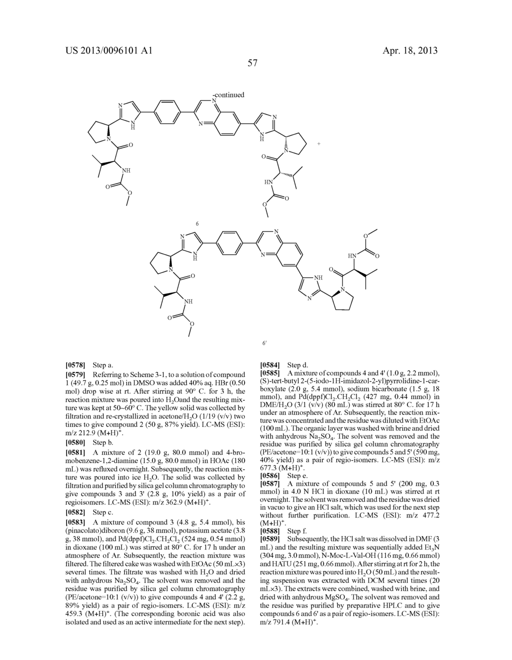 INHIBITORS OF HCV NS5A - diagram, schematic, and image 58