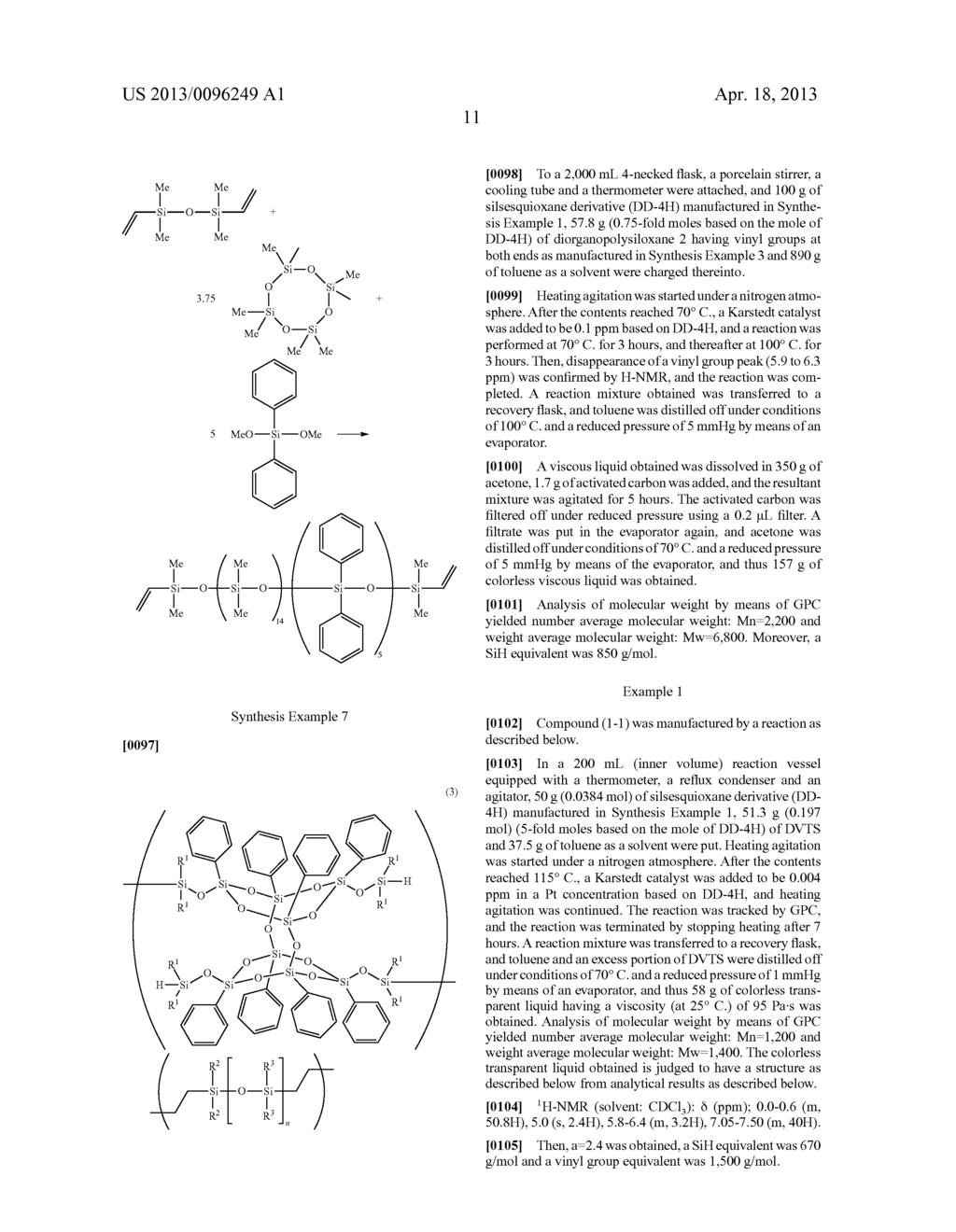 NEW ORGANOSILICON COMPOUND, THERMOSETTING RESIN COMPOSITION CONTAINING THE     ORGANOSILICON COMPOUND, HARDENING RESIN AND ENCAPSULATION MATERIAL FOR     OPTICAL SEMICONDUCTOR - diagram, schematic, and image 12