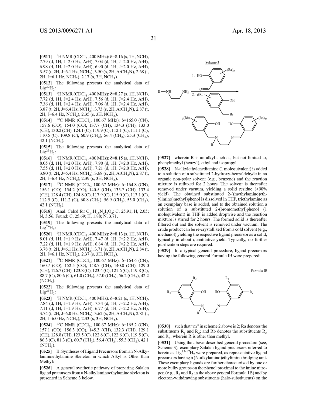 SALALEN LIGANDS AND ORGANOMETALLIC COMPLEXES - diagram, schematic, and image 28