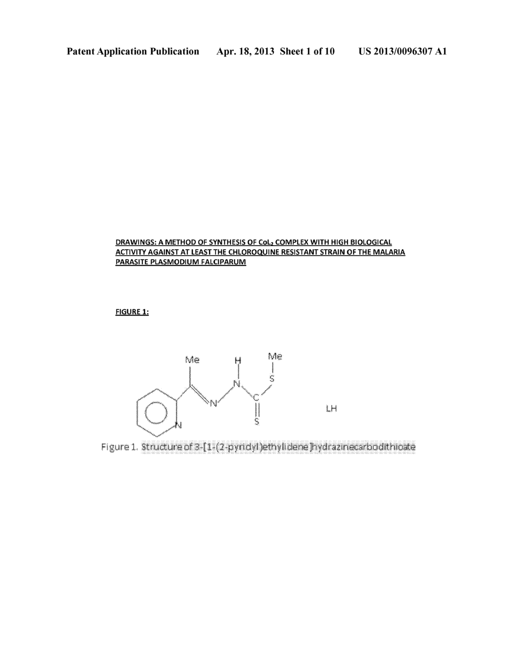 METHOD OF SYNTHESIZING A COMPLEX [CO (NNS) 2] ACTIVE AGAINST THE MALARIA     PARASITE PLASMODIUM - diagram, schematic, and image 02