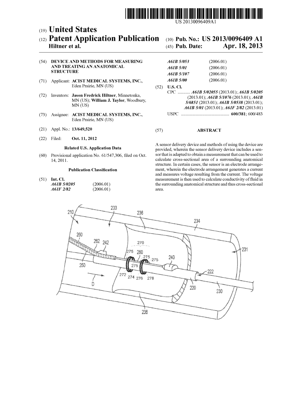 DEVICE AND METHODS FOR MEASURING AND TREATING AN ANATOMICAL STRUCTURE - diagram, schematic, and image 01