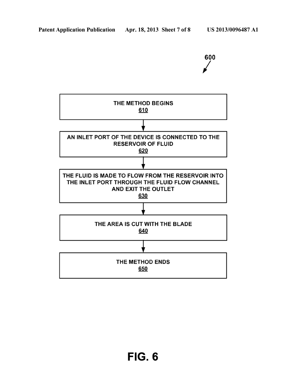 DEVICE FOR APPLYING MEDICAL FLUID TO AN AREA AND FOR CUTTING WITHIN THE     AREA - diagram, schematic, and image 08