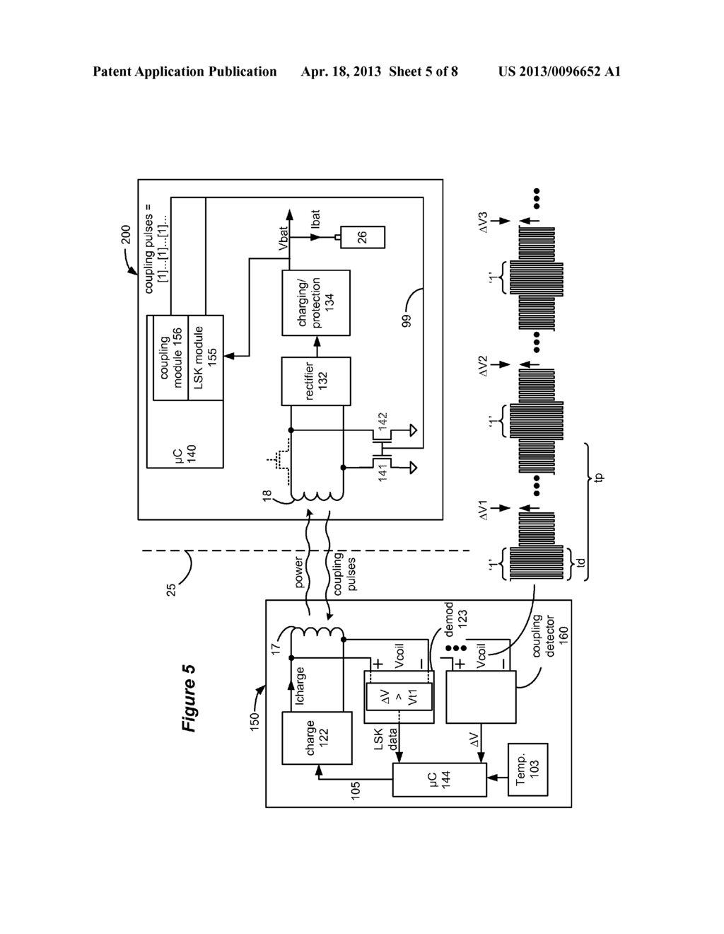 Closed Loop Charger for an Implantable Medical Device System Employing     Reflected Impedance Modulation - diagram, schematic, and image 06