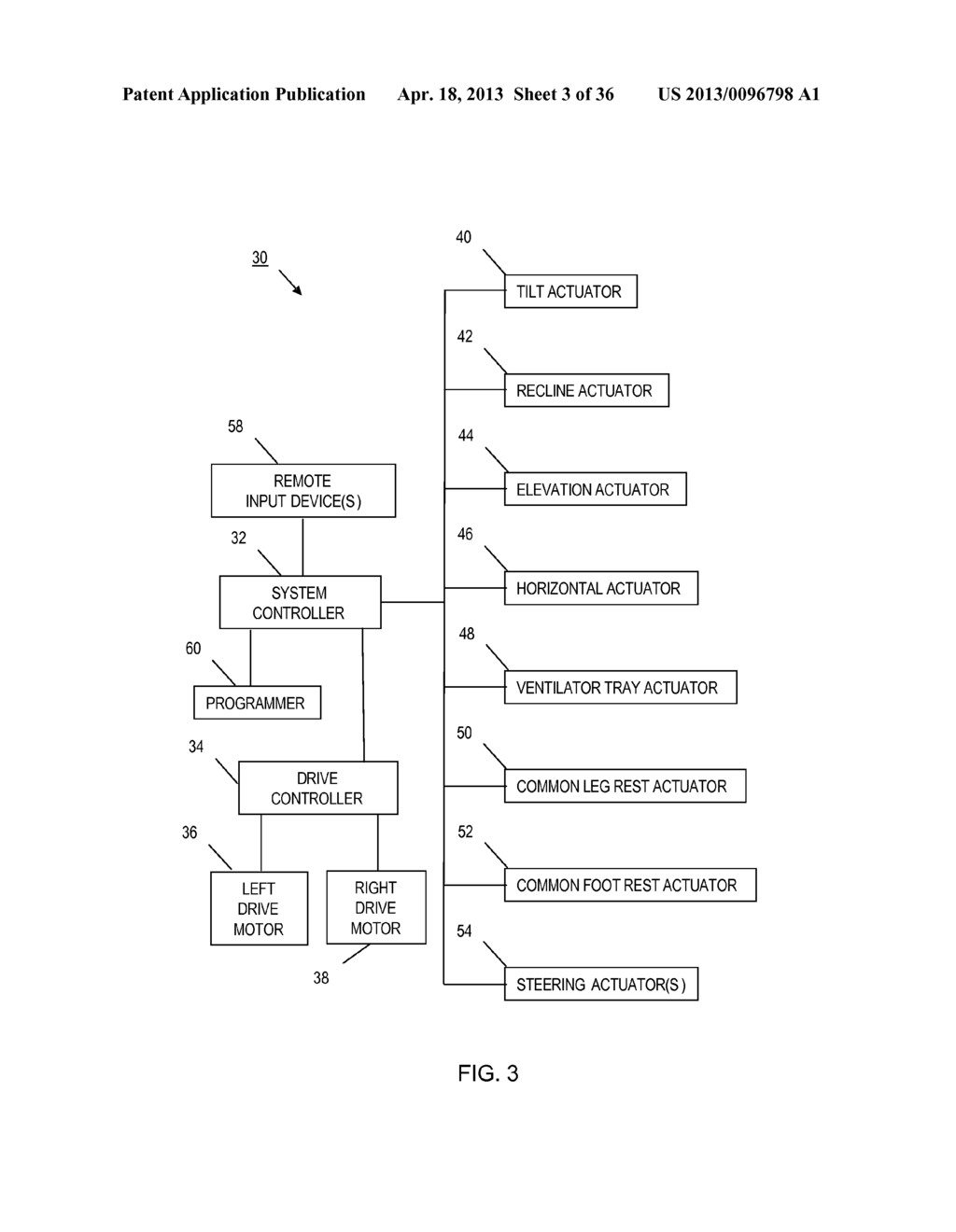 METHOD AND APPARATUS FOR SETTING OR MODIFYING PROGRAMMABLE PARAMETERS IN     POWER DRIVEN WHEELCHAIR - diagram, schematic, and image 04