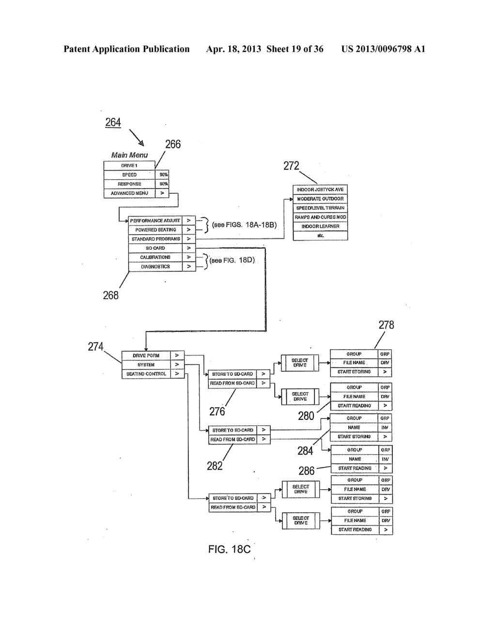 METHOD AND APPARATUS FOR SETTING OR MODIFYING PROGRAMMABLE PARAMETERS IN     POWER DRIVEN WHEELCHAIR - diagram, schematic, and image 20