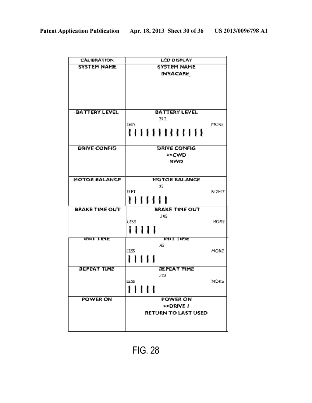 METHOD AND APPARATUS FOR SETTING OR MODIFYING PROGRAMMABLE PARAMETERS IN     POWER DRIVEN WHEELCHAIR - diagram, schematic, and image 31