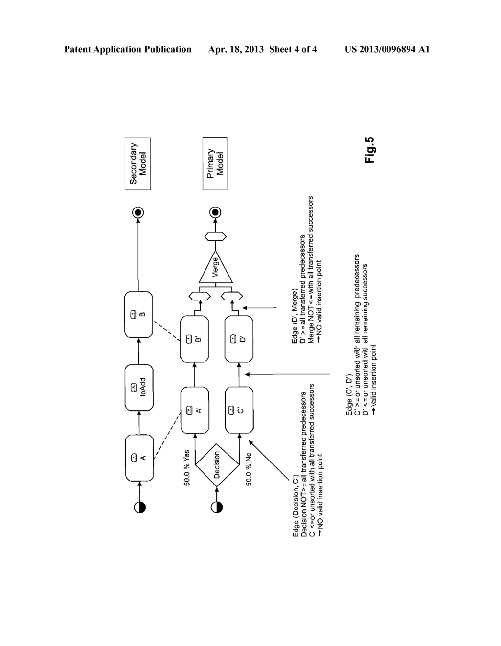 AUTOMATIC INSERTION POINT IDENTIFICATION IN MODEL MERGING OPERATIONS - diagram, schematic, and image 05