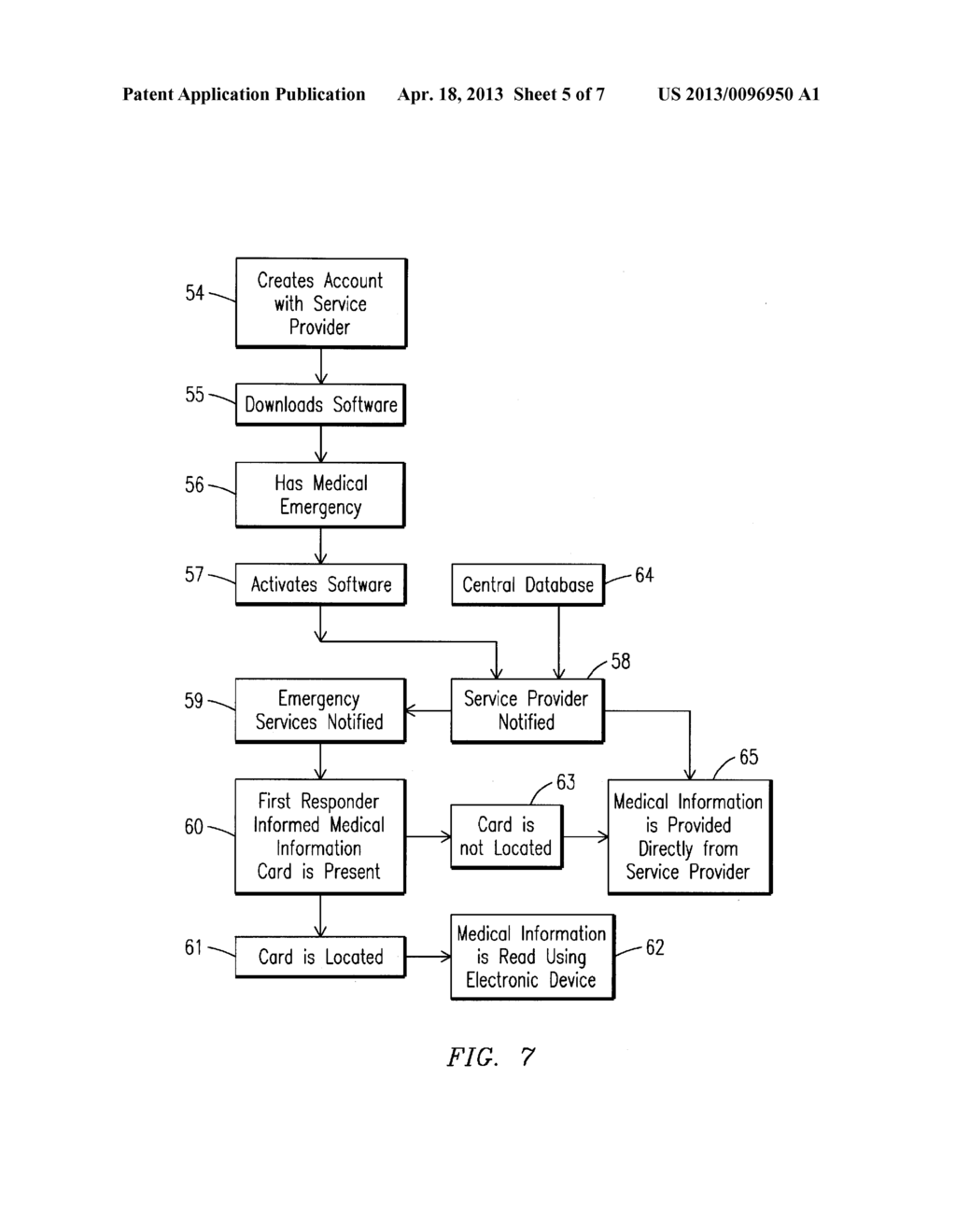 ELECTRONIC MEDICAL INFORMATION CARD AND SYSTEM AND METHOD OF USE - diagram, schematic, and image 06